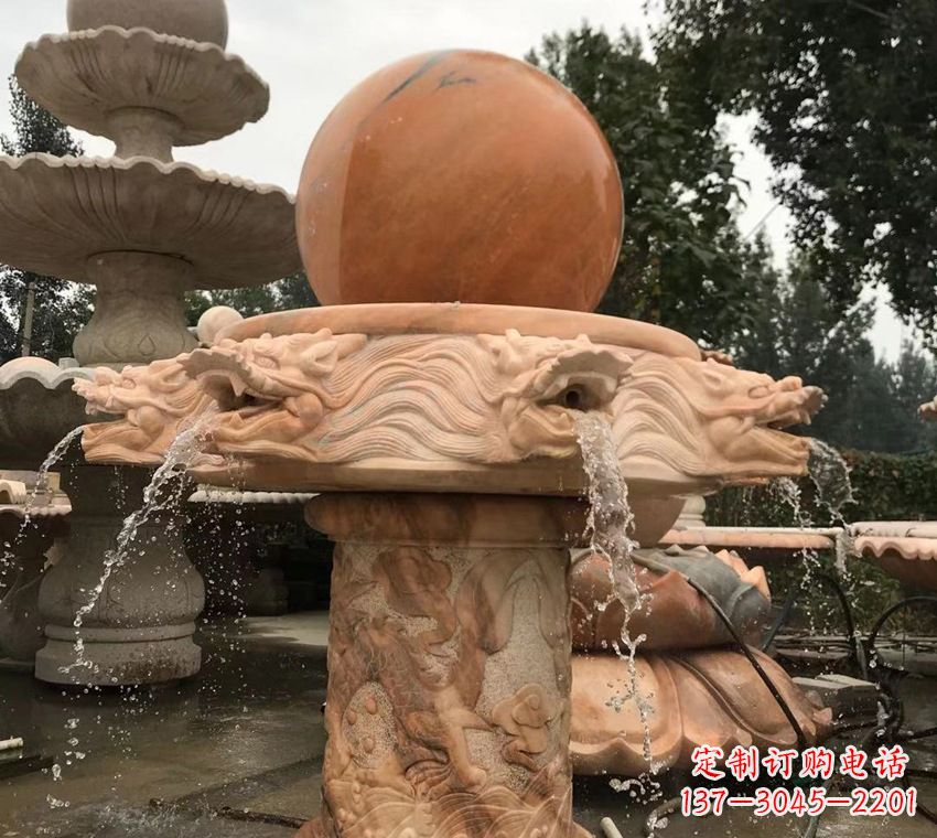 威海石雕自然流水喷泉