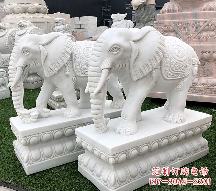 威海石浮雕大象