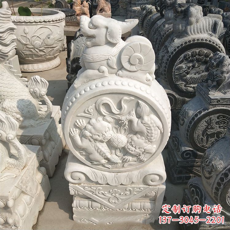 威海石门墩石雕