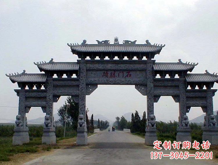威海石牌坊 斗楼
