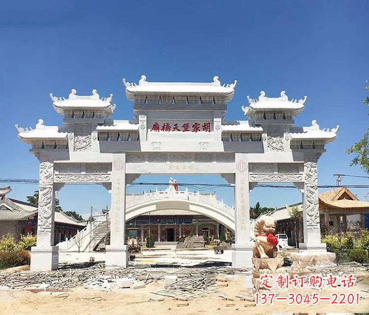 威海石牌坊的雕刻