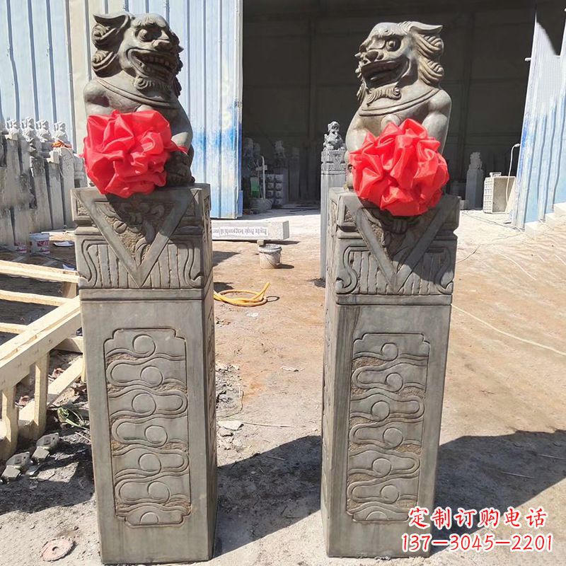 威海石狮子栓马桩