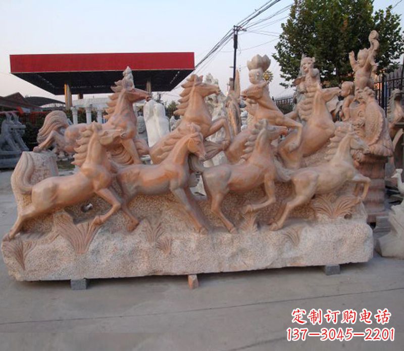 威海石头奔马雕塑