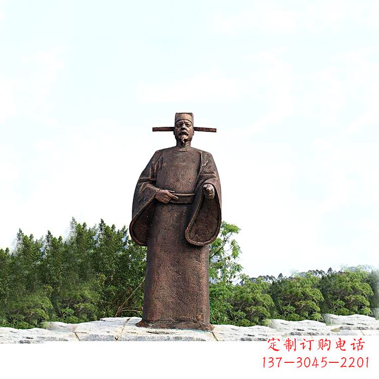 威海世界法医学鼻祖纯铜宋慈公园景区终归历史名人雕像