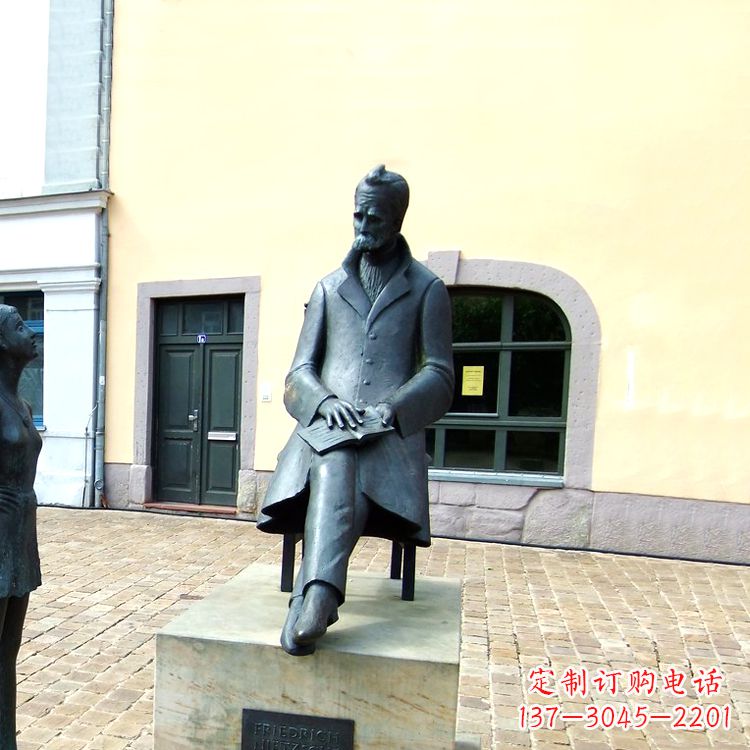 威海世界名人德国著名哲学家尼采铜雕景观雕塑