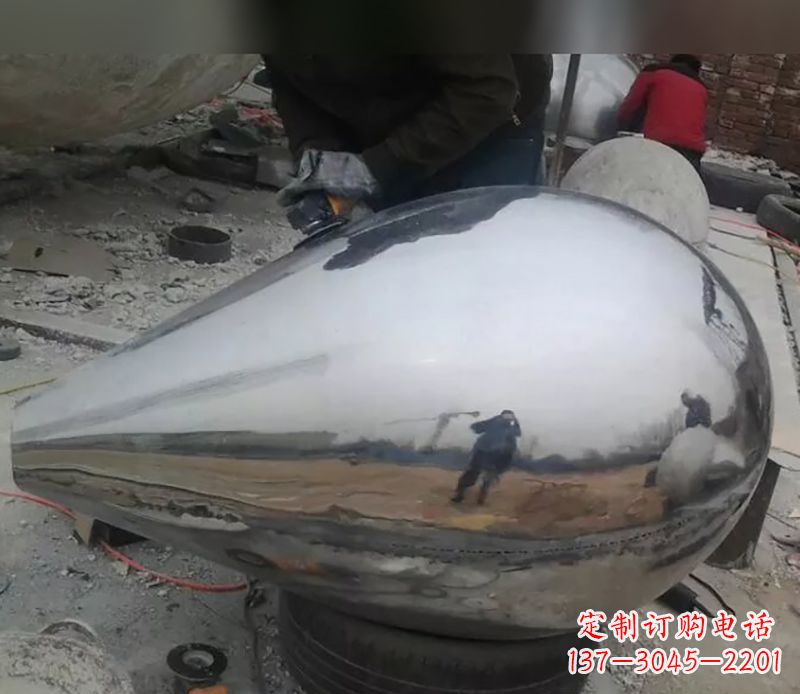 威海水滴不锈钢商场雕塑