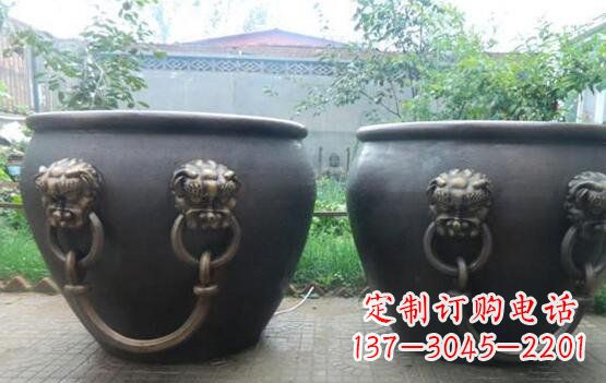 威海水缸寺庙景观铜雕