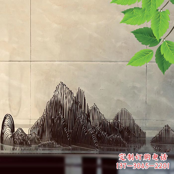 威海水景水池不锈钢假山雕塑