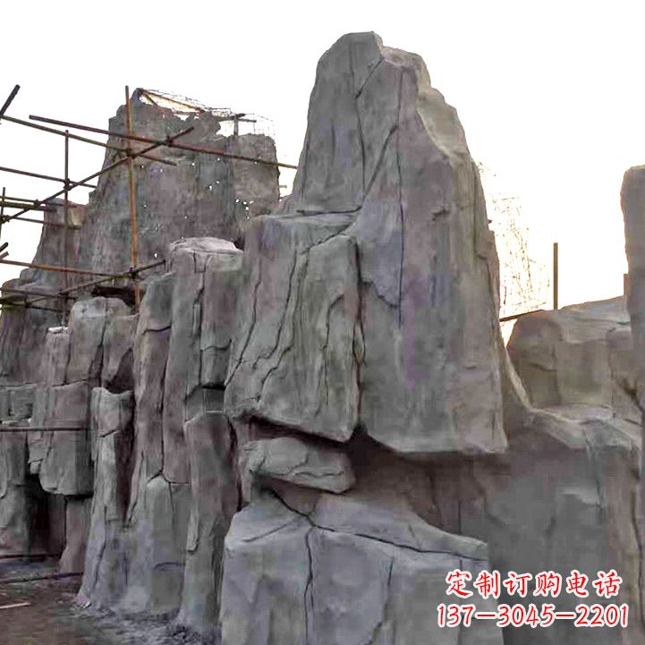 威海水泥塑石假山雕塑