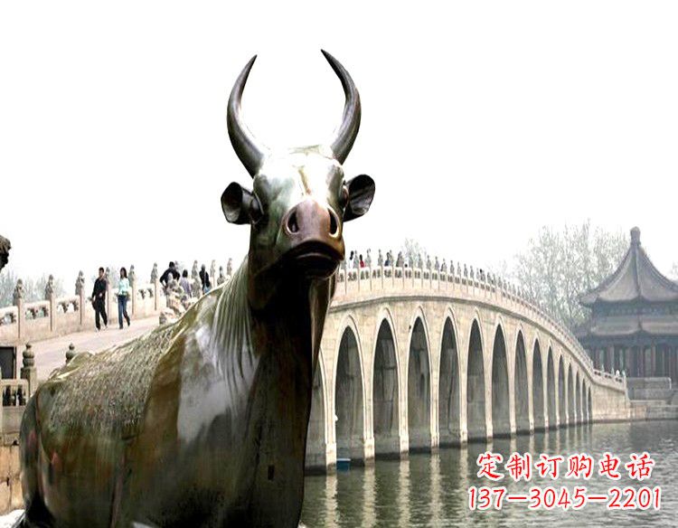 威海水牛铜雕景观