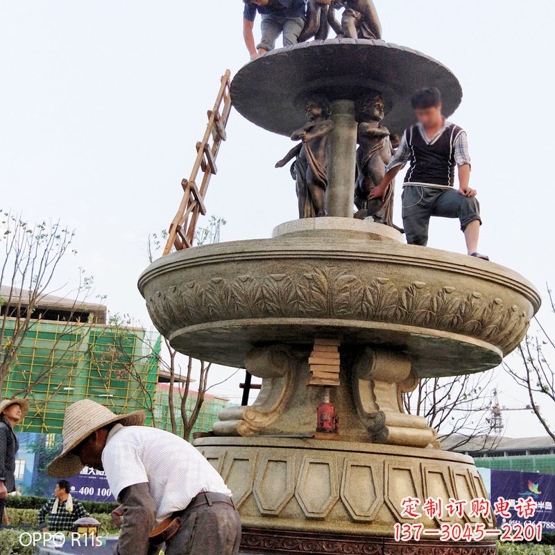 威海水头石雕喷泉