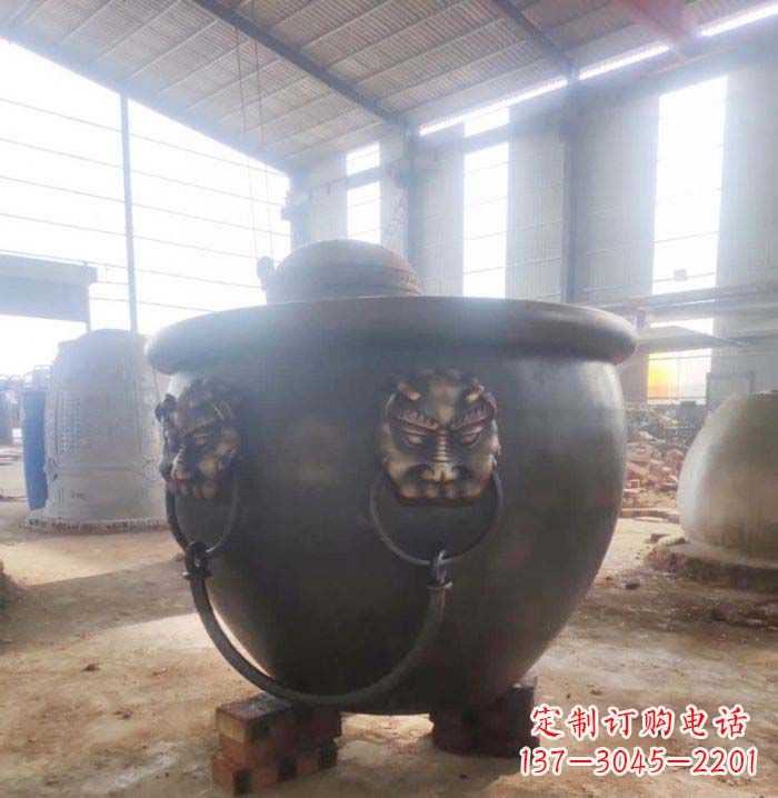 威海寺庙水缸铜雕