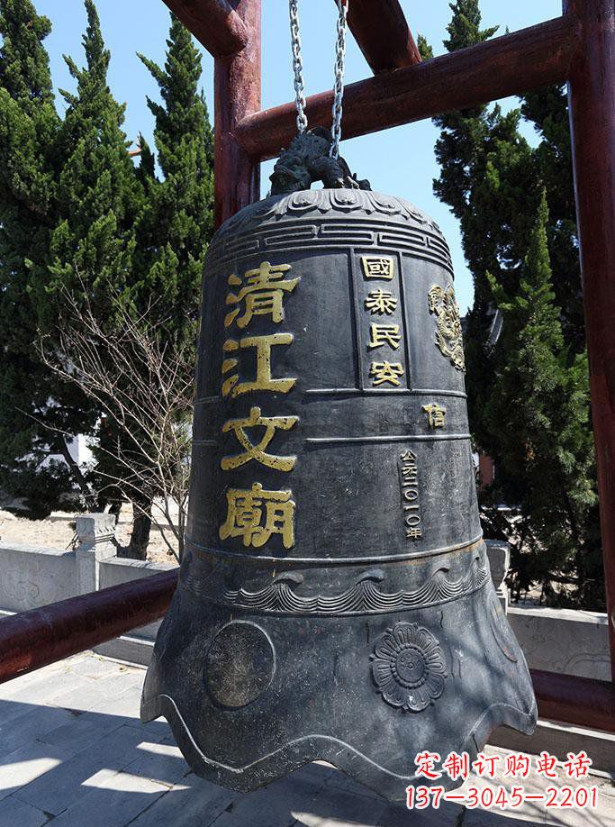威海寺庙铜钟雕塑 (5)