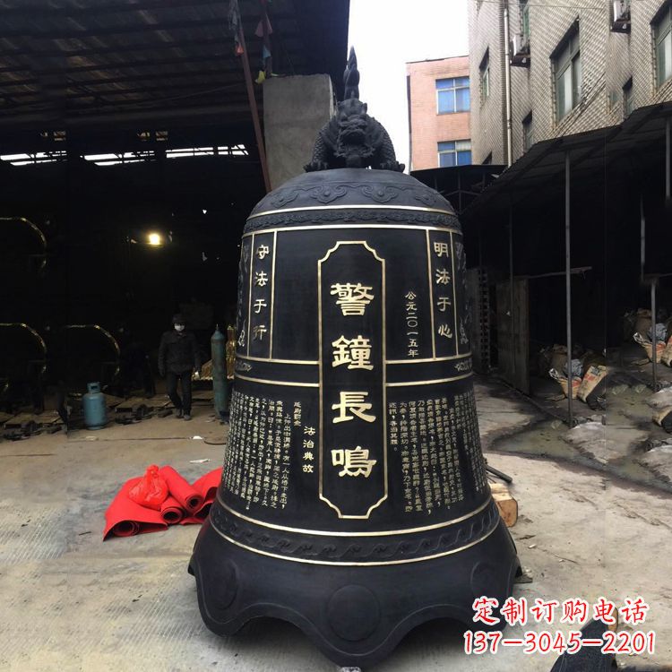 威海寺庙铜钟雕塑
