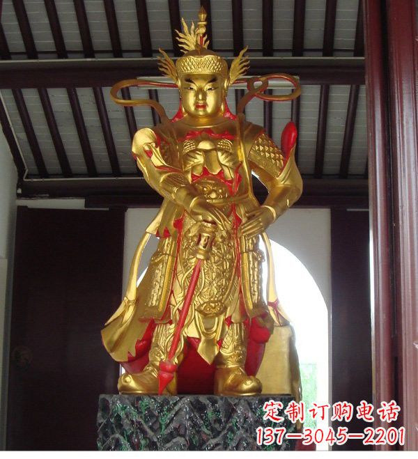 威海寺庙韦陀菩萨铜雕