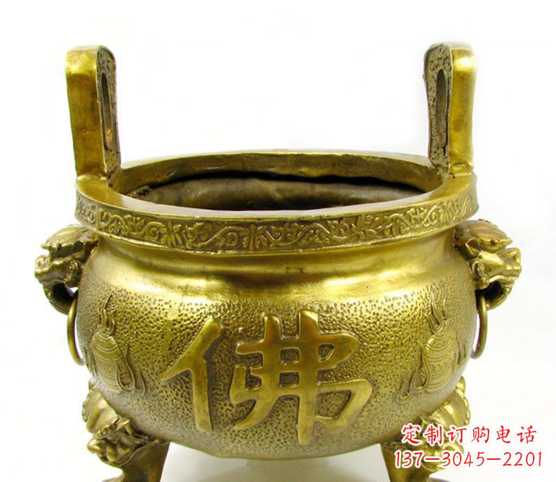 威海寺庙香炉铜雕 (6)