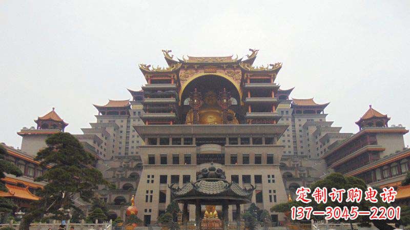 威海寺庙圆香炉铜雕