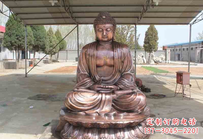 威海寺庙铸铜如来佛像雕塑