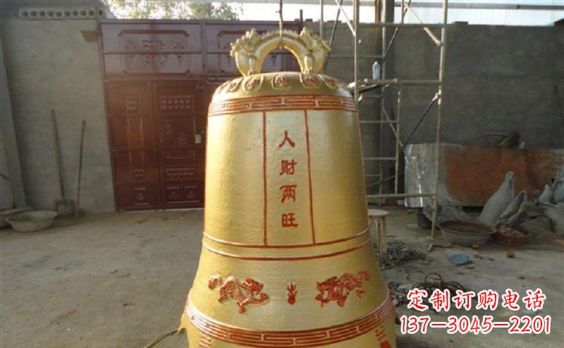 威海寺庙铸铜钟雕塑