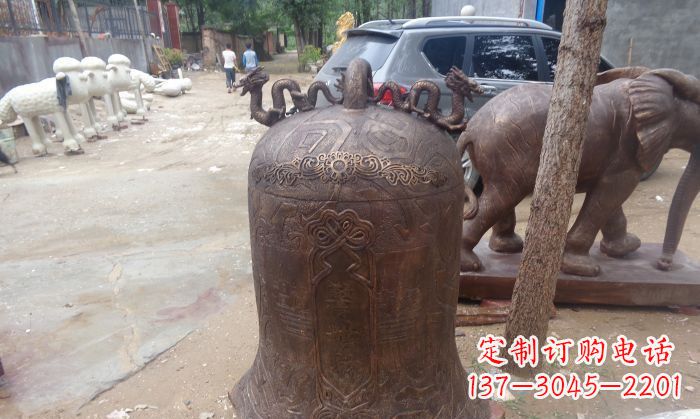 威海寺庙铸铜钟铜雕 (3)
