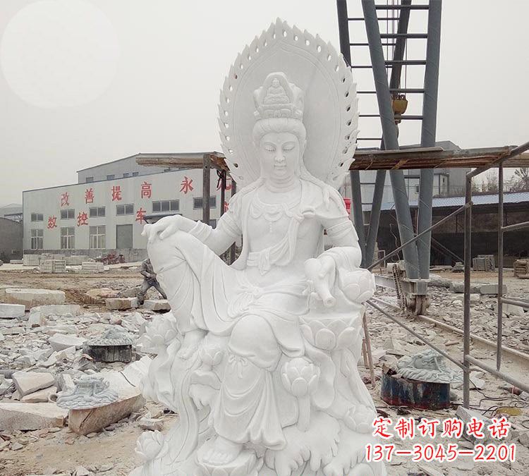 威海寺庙自在观音雕像