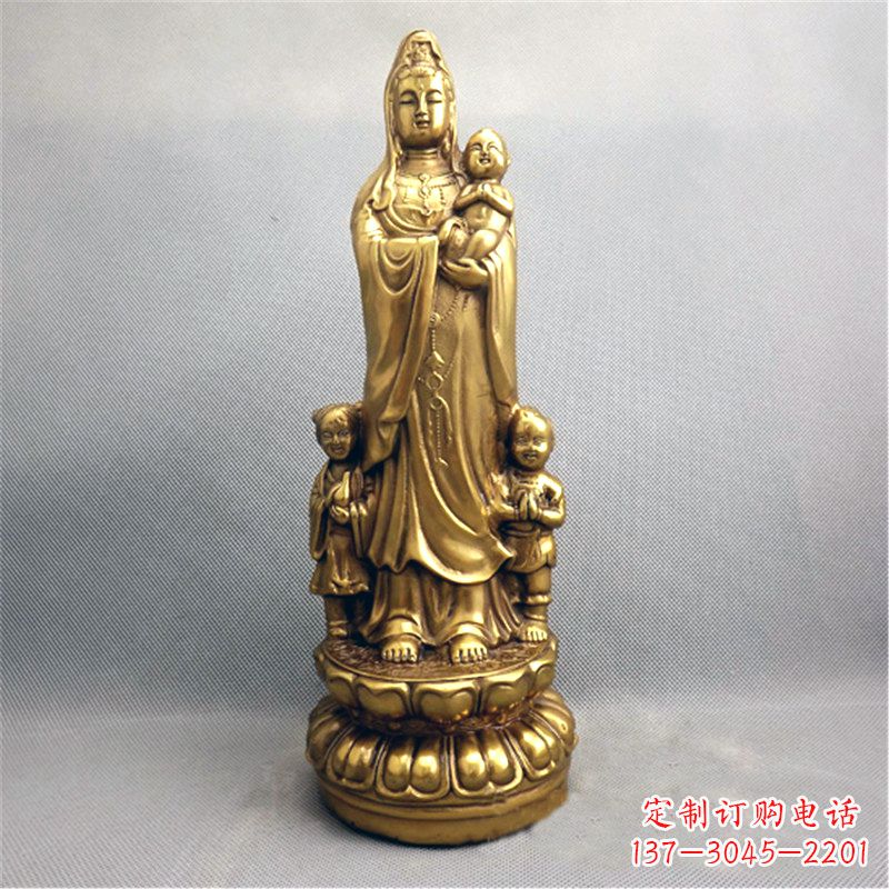 威海送子观音纯铜雕塑