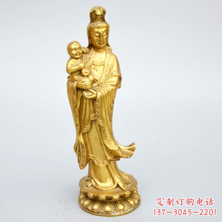 威海送子观音铜雕