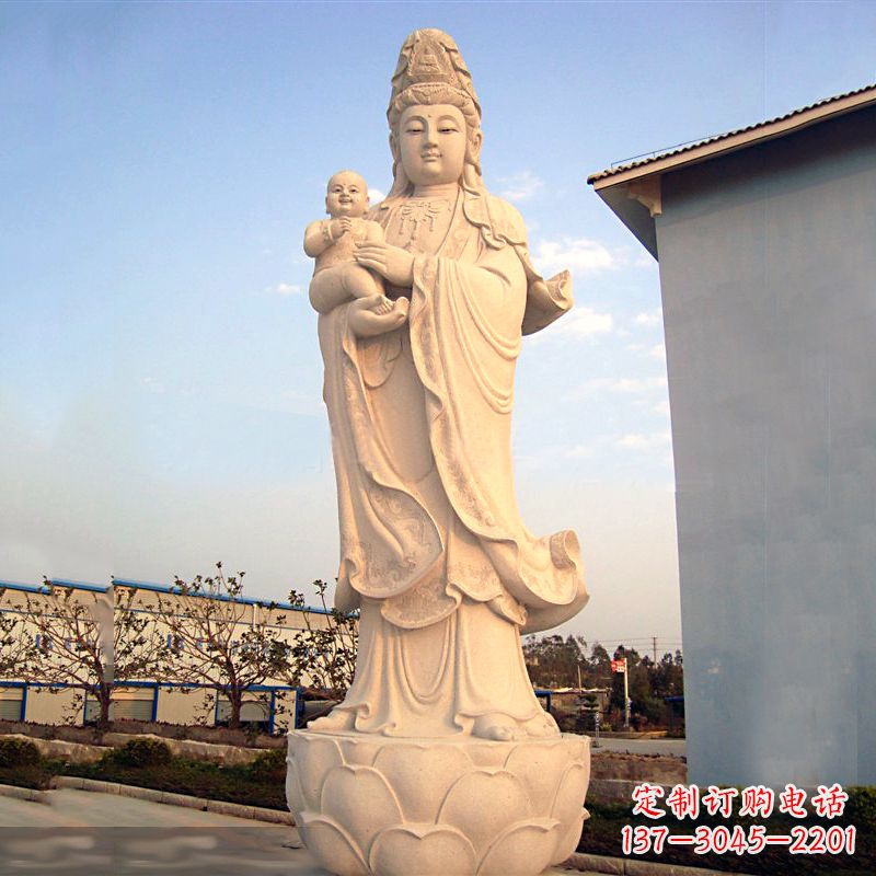 威海送子观音石雕
