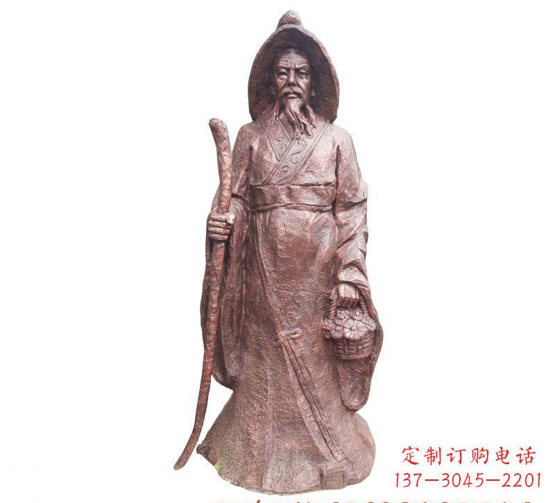 威海陶渊明铜雕像