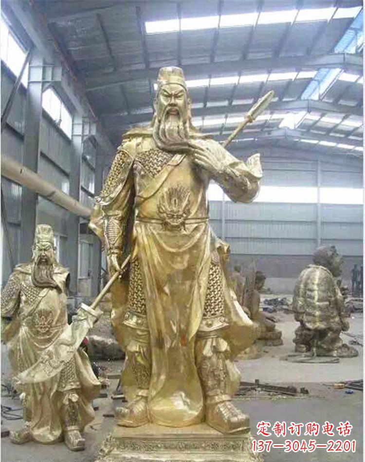 威海提刀关公武财神雕塑