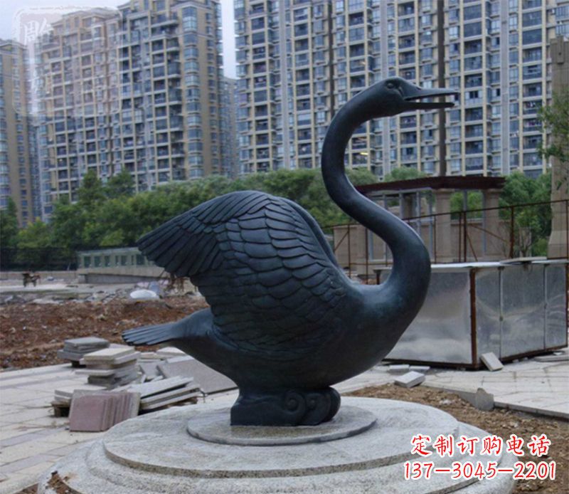 威海天鹅动物铜雕