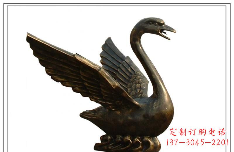 威海天鹅喷泉铜雕