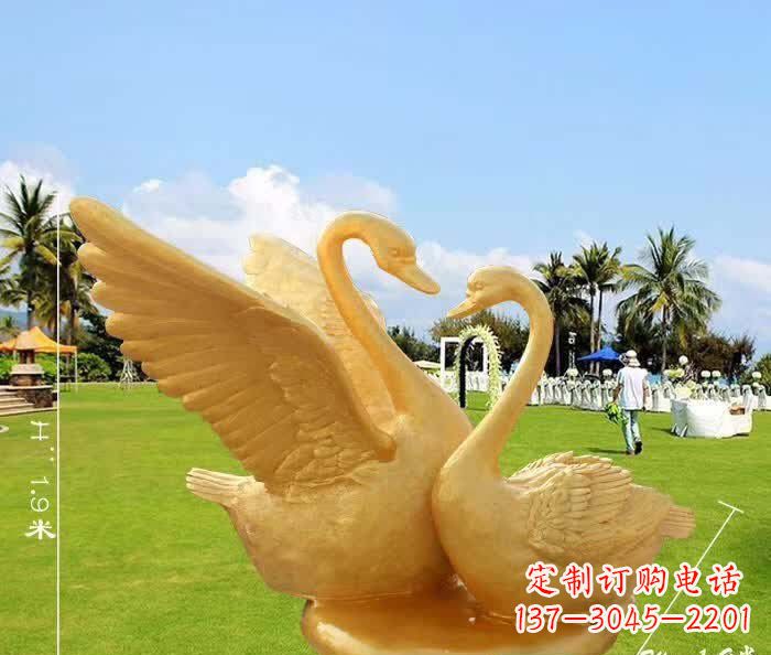 威海天鹅铜雕