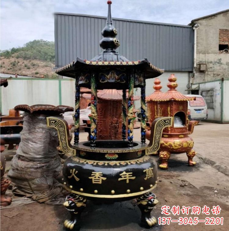 威海铁香炉铜雕