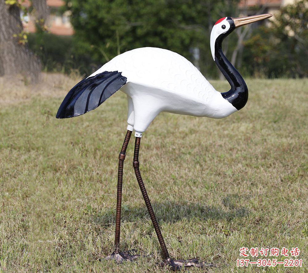 威海庭院仙鹤雕塑