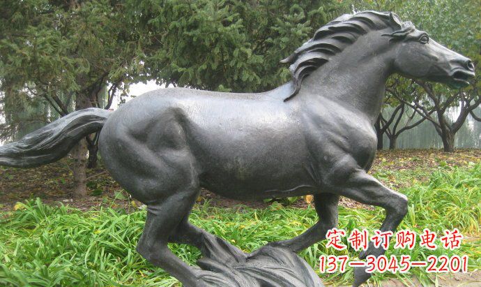 威海铜雕奔马公园动物雕塑
