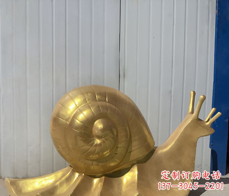 威海铜雕创意蜗牛雕塑