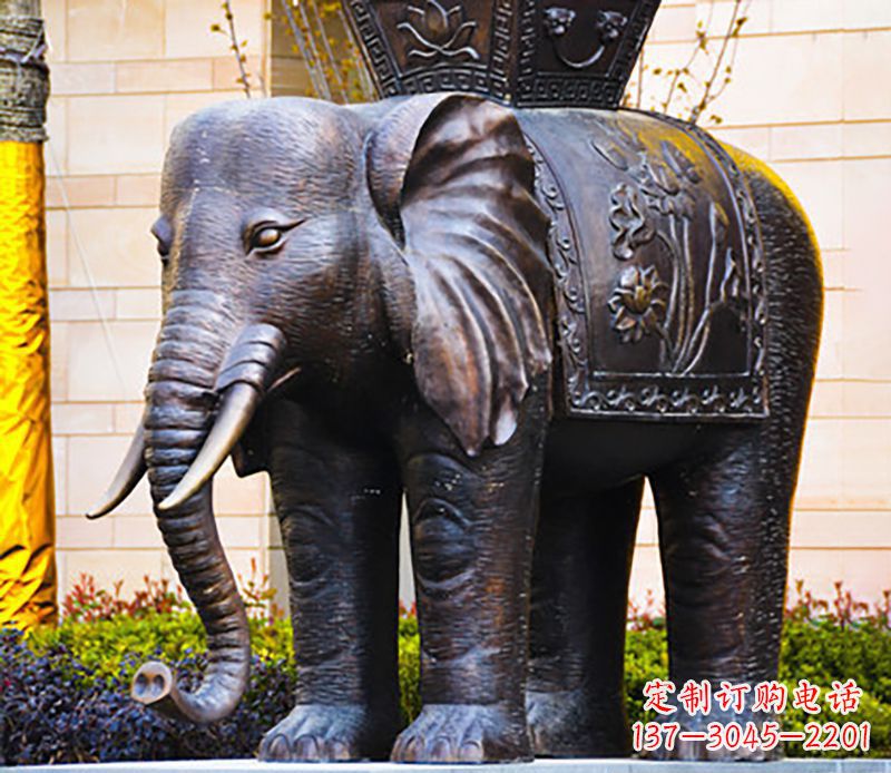 威海铜雕大象