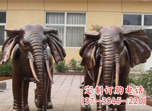 威海铜雕大象222