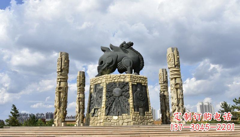 威海铜雕大型骆驼广场动物雕塑