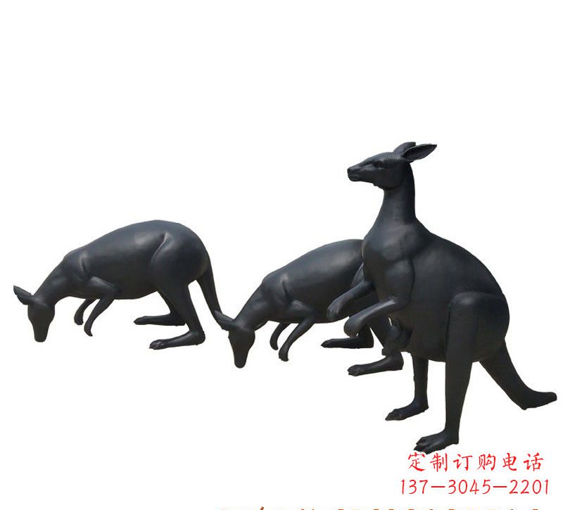 威海铜雕袋鼠雕塑
