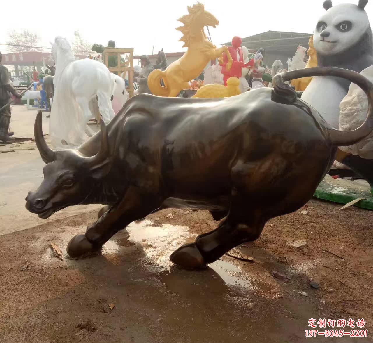 威海铜雕动物牛