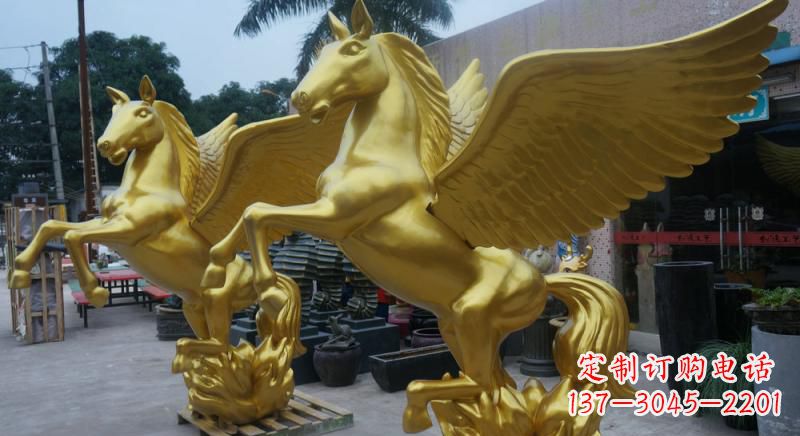 威海铜雕飞马