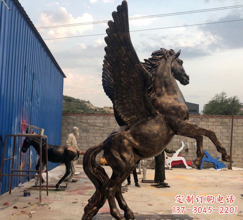 威海铜雕飞马雕塑