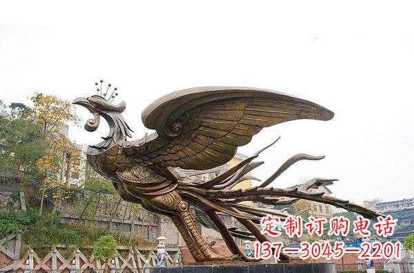 威海铜雕凤凰