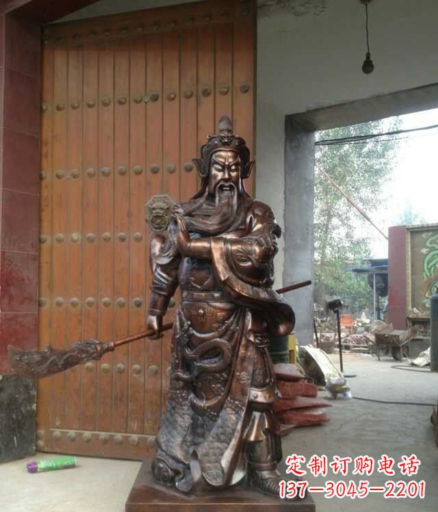 威海铜雕关公像