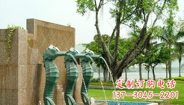 威海铜雕海马雕塑