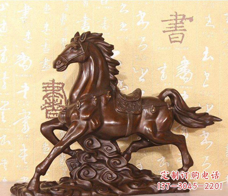 威海铜雕户外园林动物马雕塑