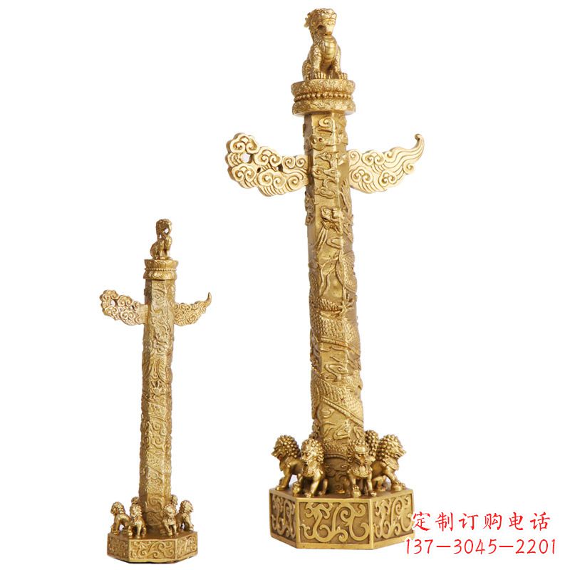 威海铜雕华表柱