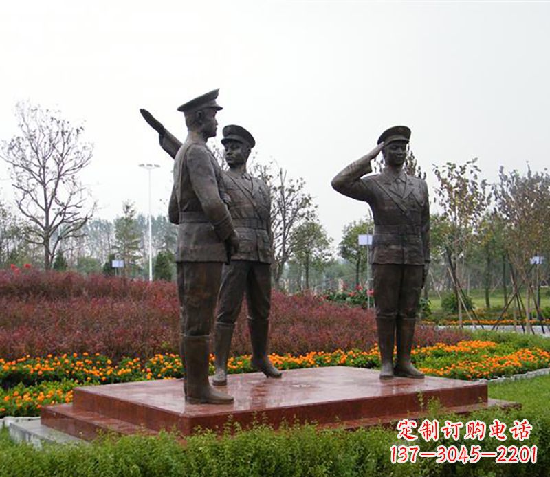 威海铜雕警察铜雕